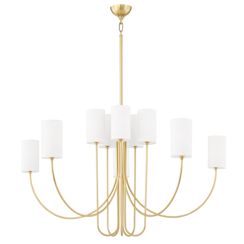 Lighting - Chandelier Harlem 10 Light Chandelier // Aged Brass 