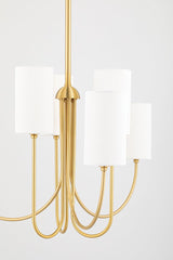 Lighting - Chandelier Harlem 6 Light Chandelier // Aged Brass 