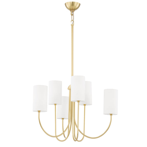 Lighting - Chandelier Harlem 6 Light Chandelier // Aged Brass 