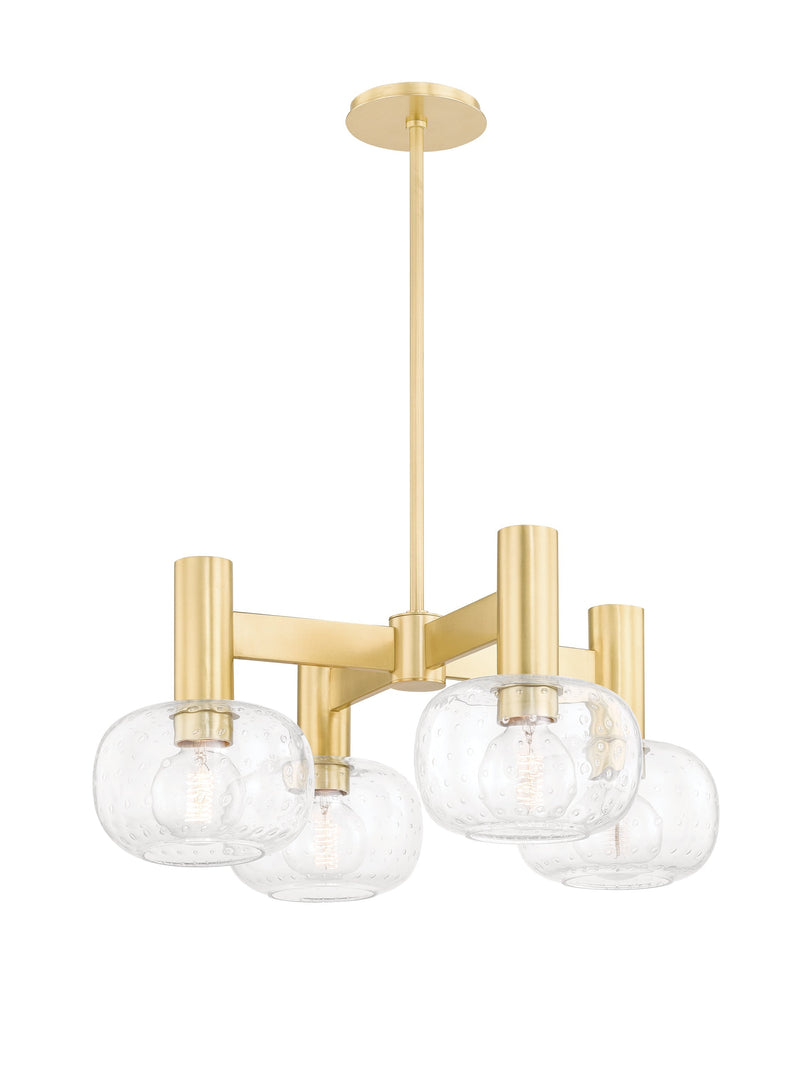 Lighting - Chandelier Harlow 4 Light Chandelier // Aged Brass 