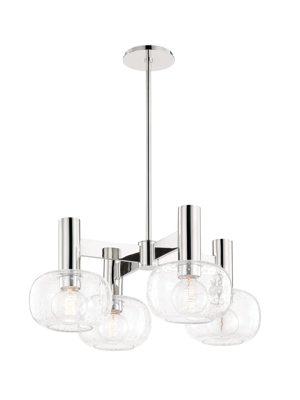 Lighting - Chandelier Harlow 4 Light Chandelier // Polished Nickel 