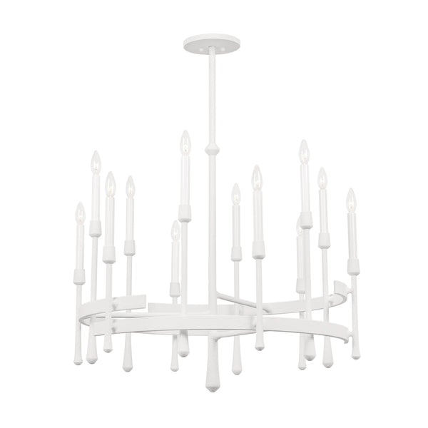 Lighting - Chandelier Hathaway 12 Light Chandelier // White Plaster 