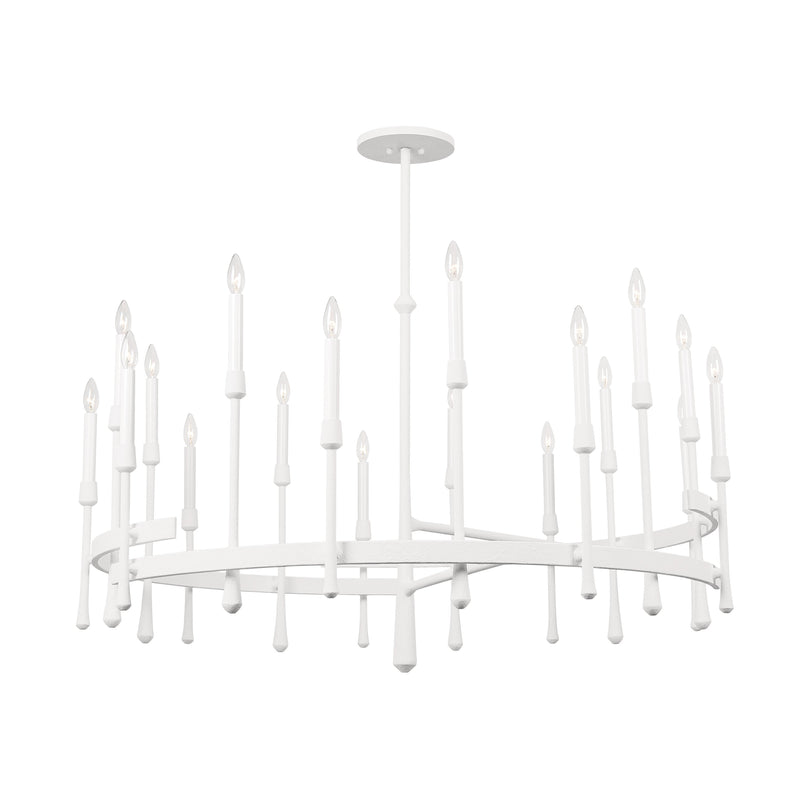 Lighting - Chandelier Hathaway 18 Light Chandelier // White Plaster 