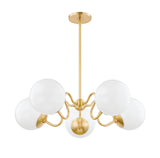 Lighting - Chandelier Havana 5 Light Chandelier // Aged Brass 