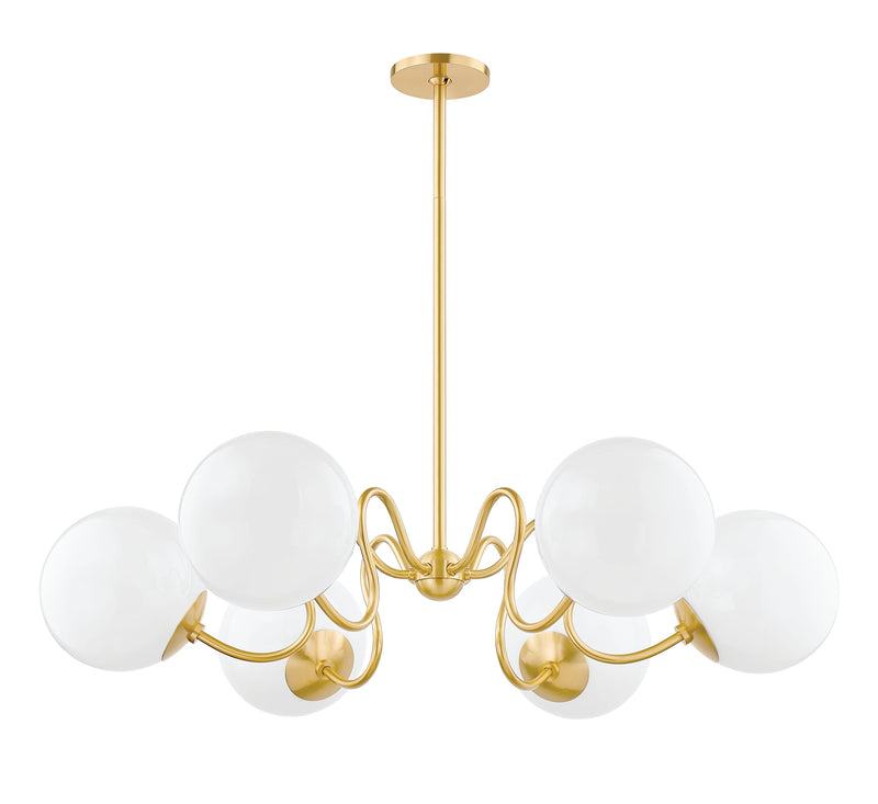 Lighting - Chandelier Havana 6 Light Chandelier // Aged Brass 