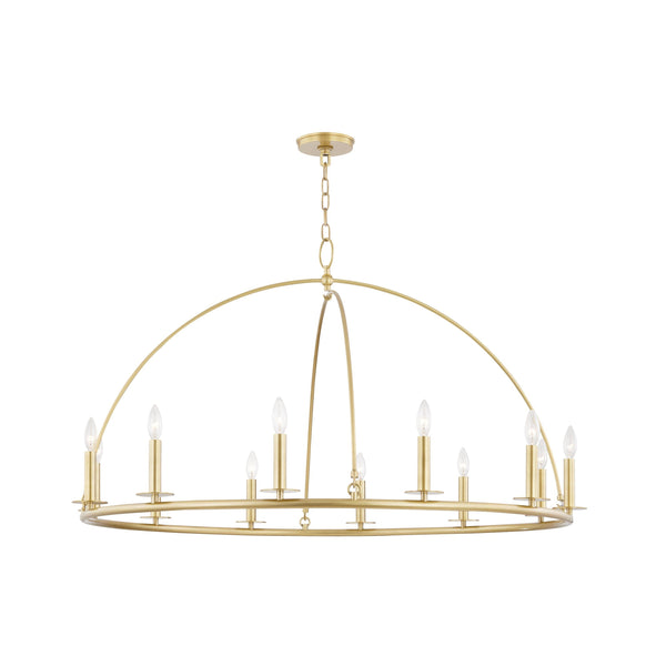 Lighting - Chandelier Howell 12 Light Chandelier // Aged Brass 