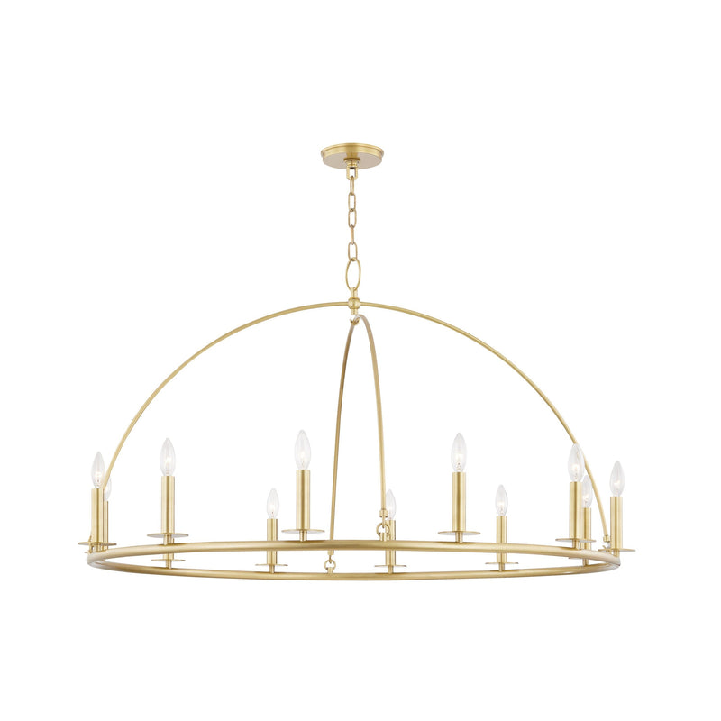 Lighting - Chandelier Howell 12 Light Chandelier // Aged Brass 