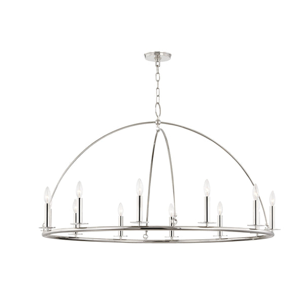 Lighting - Chandelier Howell 12 Light Chandelier // Polished Nickel 