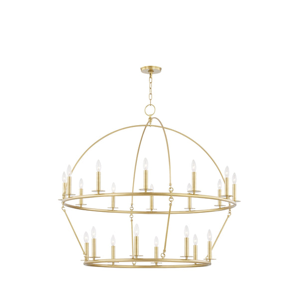 Lighting - Chandelier Howell 20 Light Chandelier // Aged Brass 