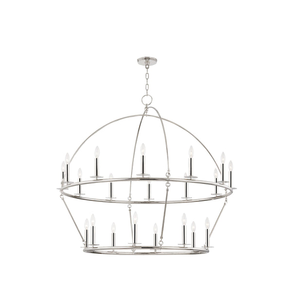 Lighting - Chandelier Howell 20 Light Chandelier // Polished Nickel 