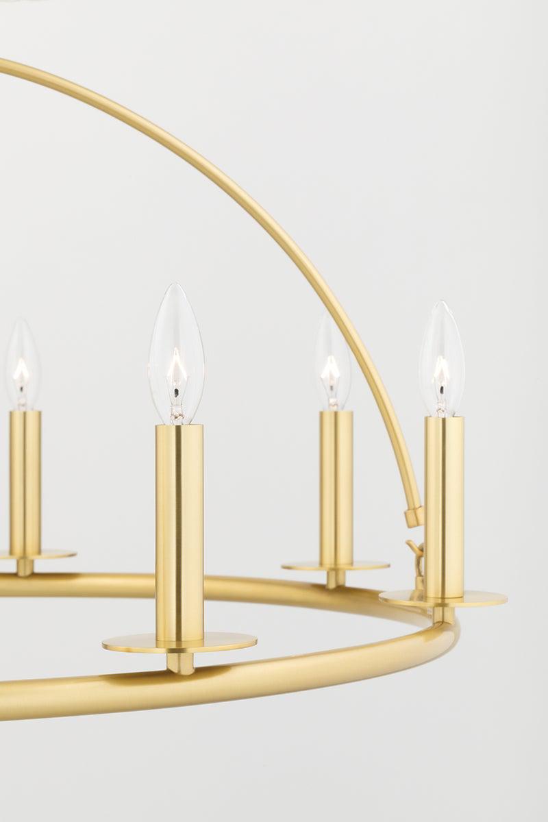 Lighting - Chandelier Howell 8 Light Chandelier // Aged Brass 