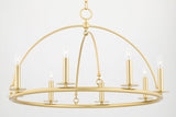 Lighting - Chandelier Howell 8 Light Chandelier // Aged Brass 