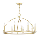 Lighting - Chandelier Howell 8 Light Chandelier // Aged Brass 