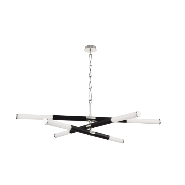 Lighting - Chandelier Huntington Led Chandelier // Polished Nickel & Black 