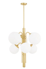 Lighting - Chandelier Ingrid 6 Light Chandelier // Aged Brass 