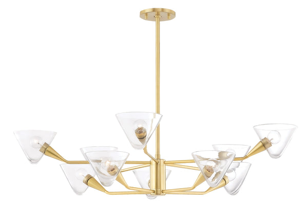 Lighting - Chandelier Isabella 10 Light Chandelier // Aged Brass 