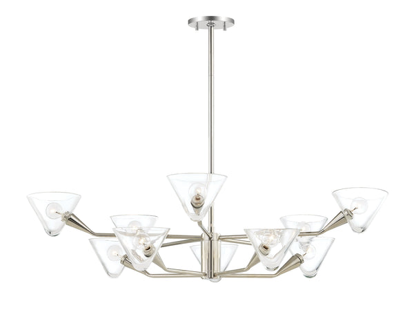 Lighting - Chandelier Isabella 10 Light Chandelier // Polished Nickel 