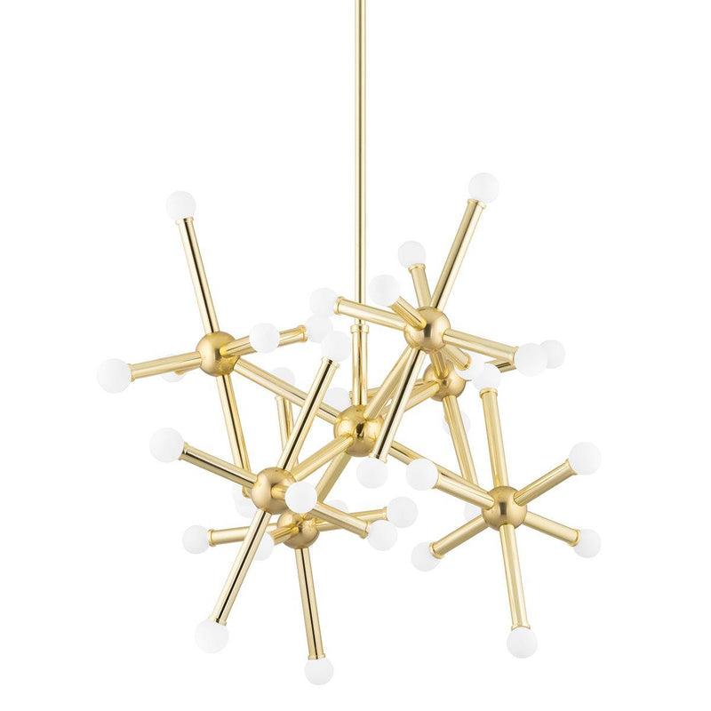 Lighting - Chandelier Jackstone 36 Light Chandelier // Vintage Polished Brass 