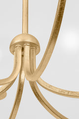 Lighting - Chandelier Jaclin 6 Light Chandelier // Gold Leaf 