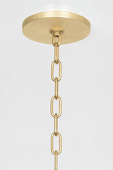 Lighting - Chandelier Jaclin 6 Light Chandelier // Gold Leaf 