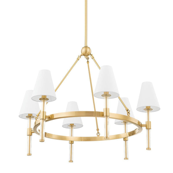 Lighting - Chandelier Janelle 6 Light Chandelier // Aged Brass 