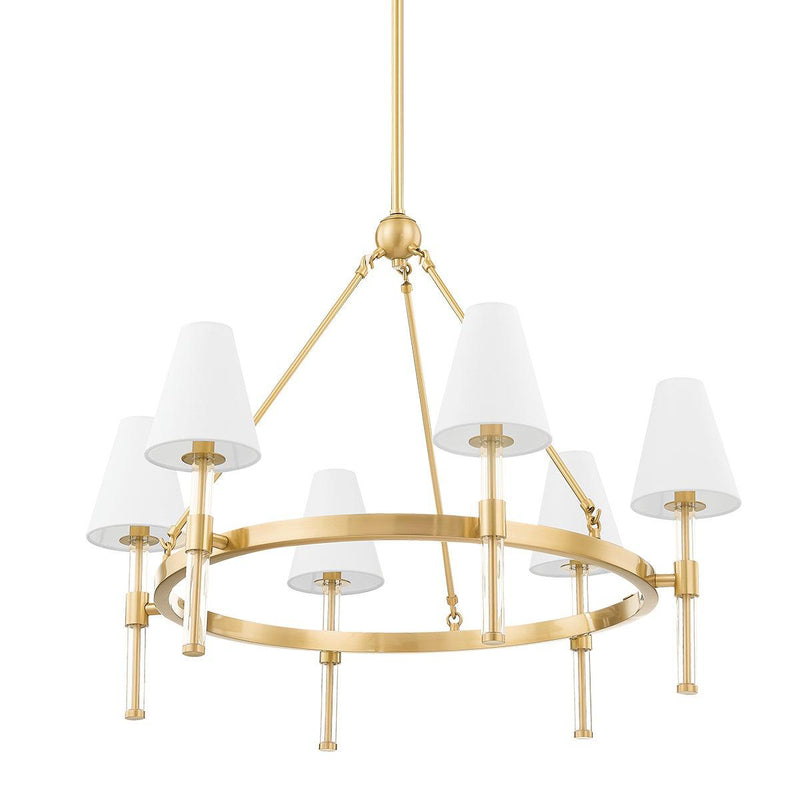 Lighting - Chandelier Janelle 6 Light Chandelier // Aged Brass 