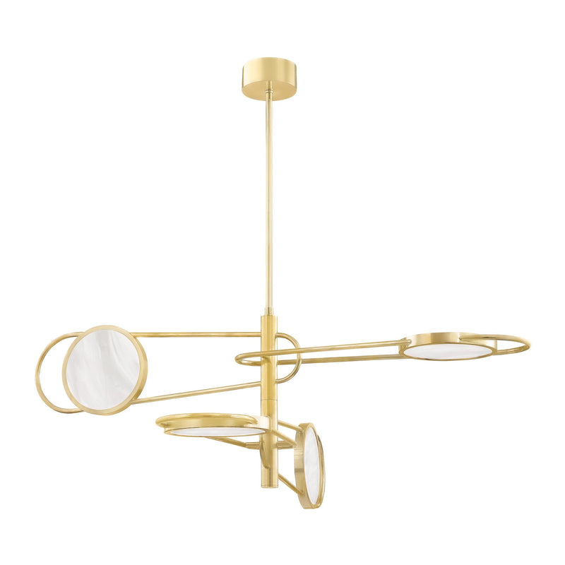 Lighting - Chandelier Jervis 4 Light Pendant // Aged Brass 