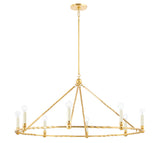 Lighting - Chandelier Josephine 8 Light Chandelier // Vintage Gold Leaf 