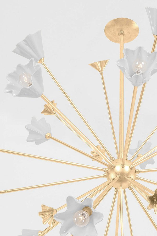 Lighting - Chandelier Julieta 20 Light Chandelier // Vintage Gold Leaf 