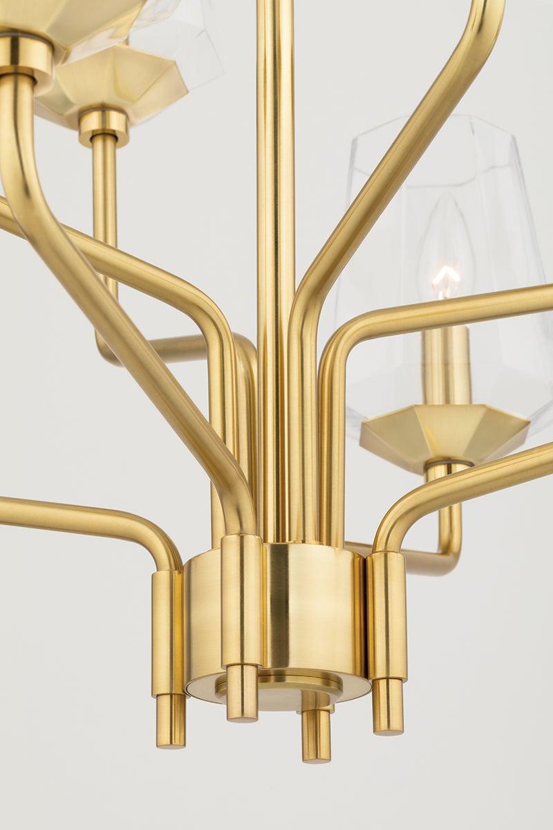 Lighting - Chandelier Kayla 8 Light Chandelier // Aged Brass 