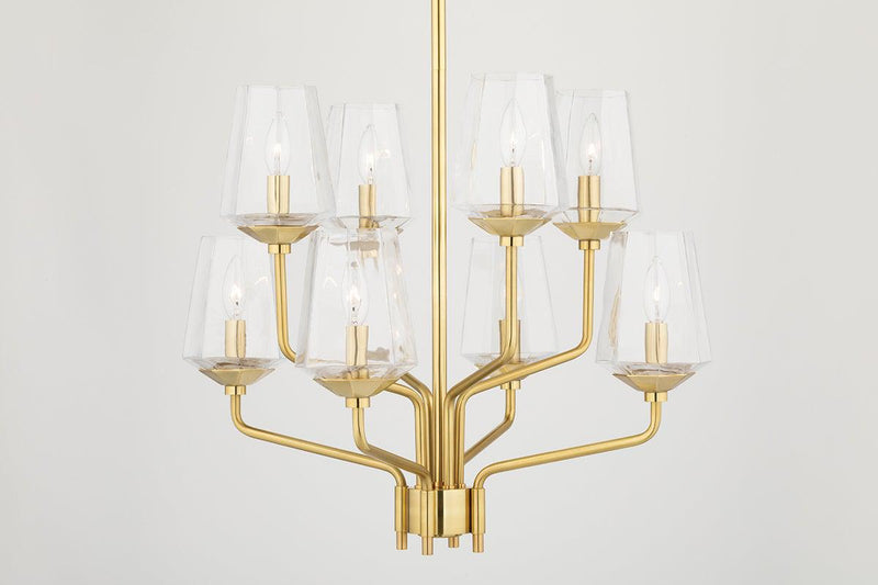 Lighting - Chandelier Kayla 8 Light Chandelier // Aged Brass 