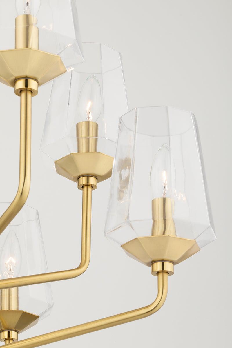 Lighting - Chandelier Kayla 8 Light Chandelier // Aged Brass 