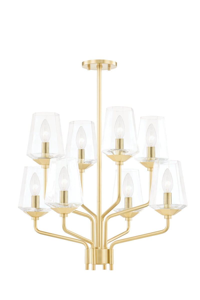 Lighting - Chandelier Kayla 8 Light Chandelier // Aged Brass 