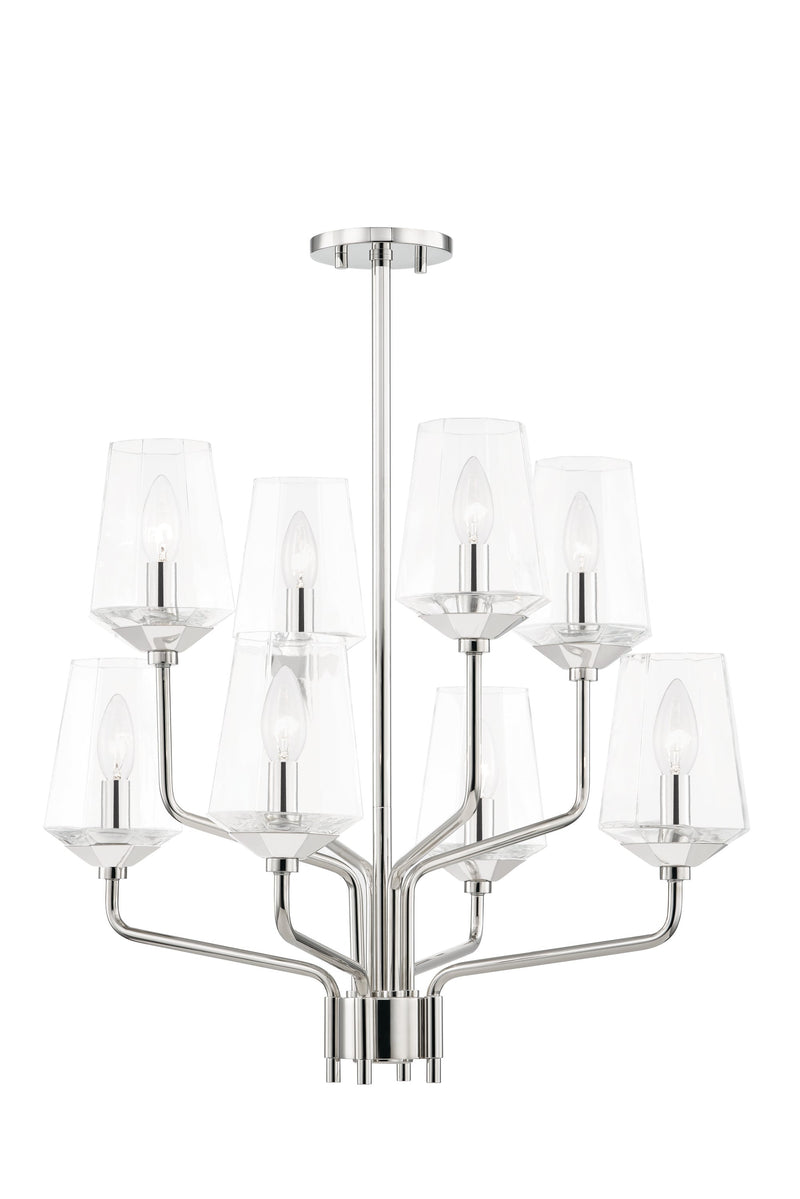 Lighting - Chandelier Kayla 8 Light Chandelier // Polished Nickel 