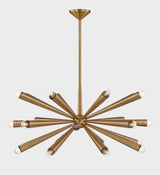 Lighting - Chandelier Keanu 24 Light Chandelier // Patina Brass 