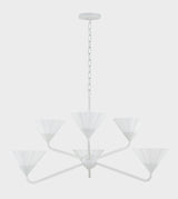 Lighting - Chandelier Kelsey 6 Light Chandelier // Textured White 