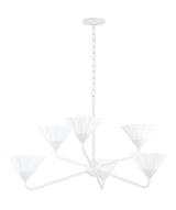 Lighting - Chandelier Kelsey 6 Light Chandelier // Textured White 