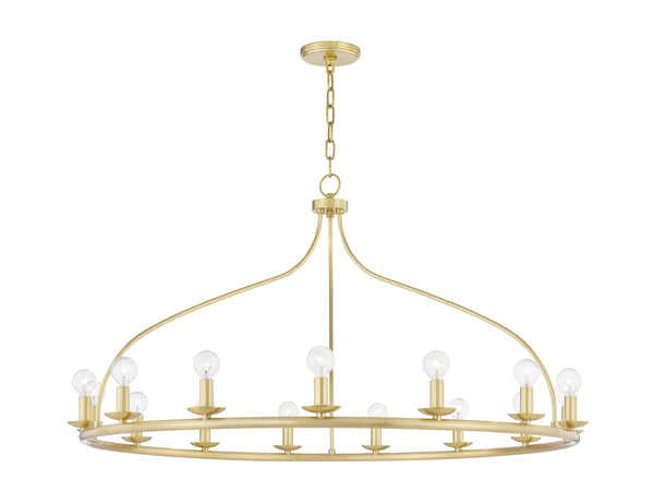 Lighting - Chandelier Kendra 15 Light Chandelier // Aged Brass 