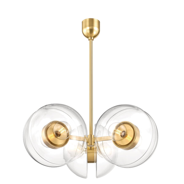 Lighting - Chandelier Kert 6 Light Chandelier // Aged Brass // Large 