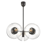 Lighting - Chandelier Kert 6 Light Chandelier // Black Brass // Large 