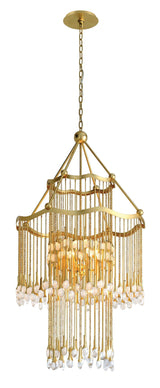 Lighting - Chandelier Kiara 12 Light Chandelier // Gold Leaf 