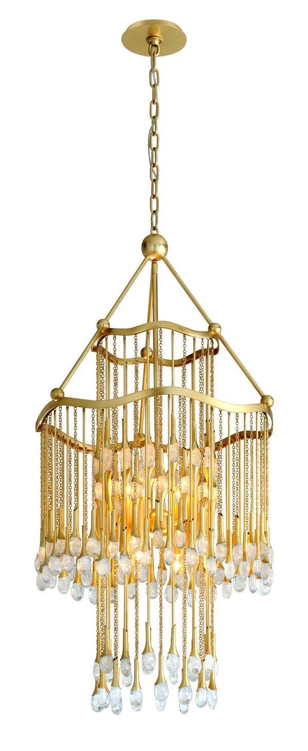 Lighting - Chandelier Kiara 8 Light Chandelier // Gold Leaf 