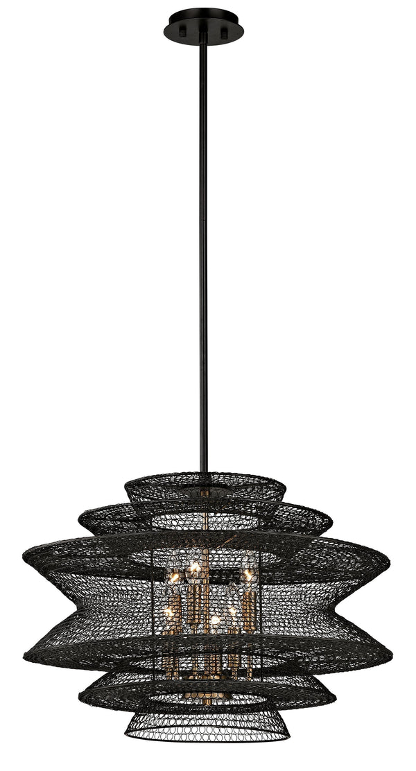 Lighting - Chandelier Kokoro 6 Light Pendant // Kokoro Bronze 