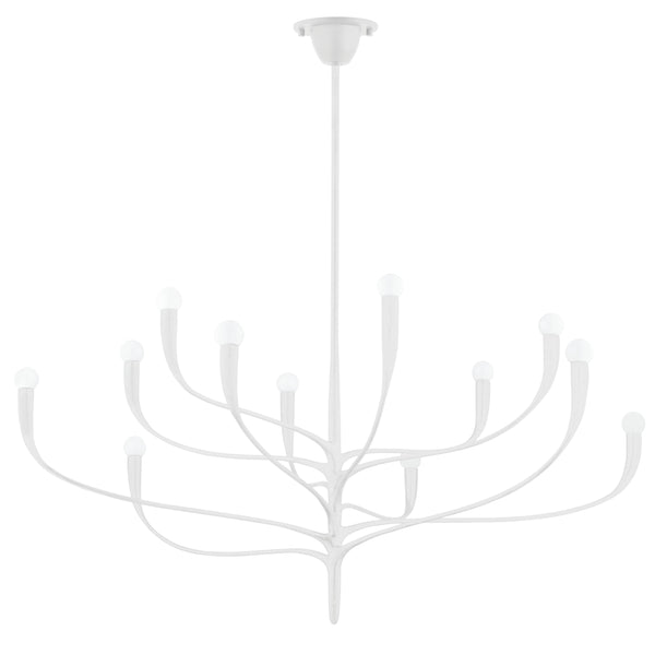 Lighting - Chandelier Labra 12 Light Chandelier // White Plaster 