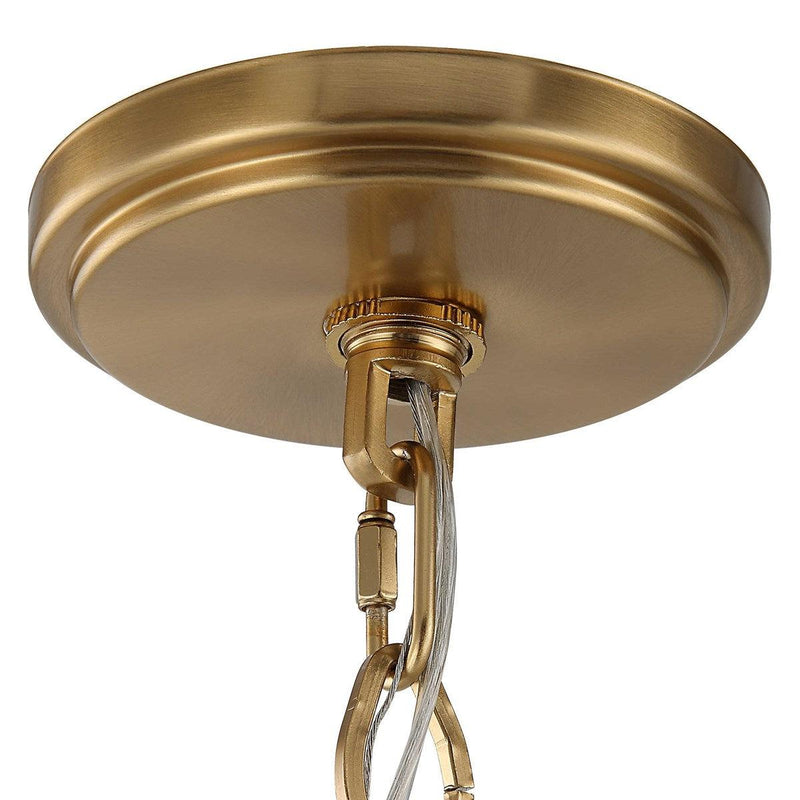  Lautoka Coastal 8 Light Chandelier // Warm Brass 