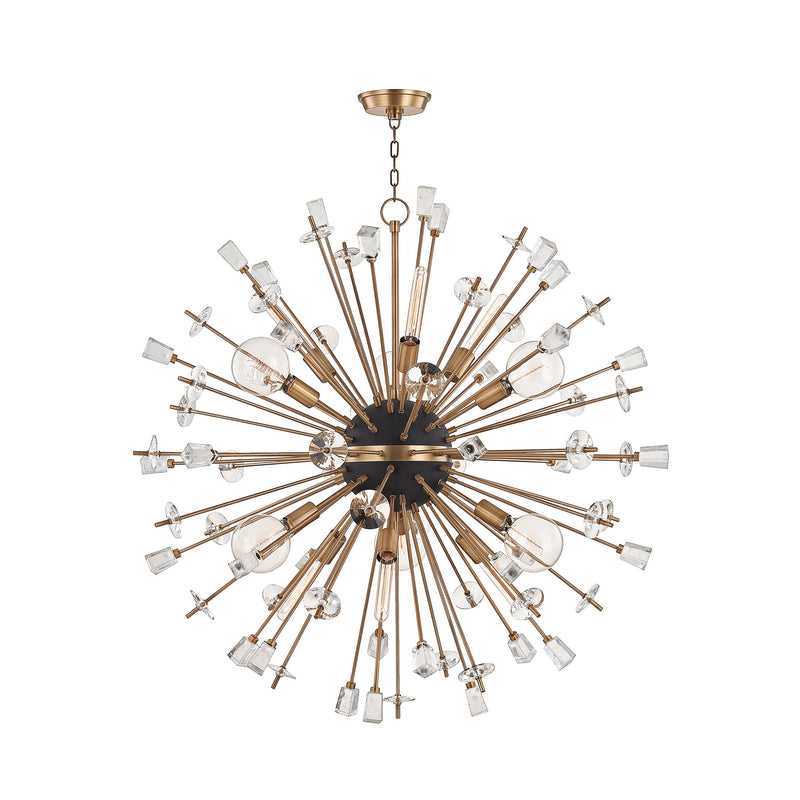 Lighting - Chandelier Liberty 12 Light Chandelier // Aged Brass 