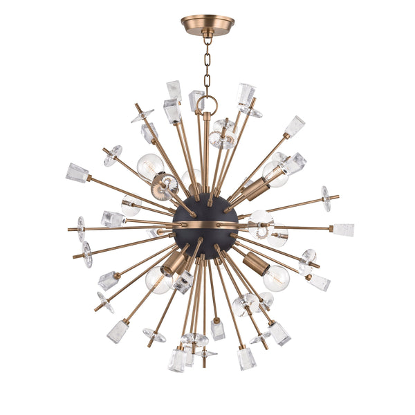 Lighting - Chandelier Liberty 6 Light Chandelier // Aged Brass 