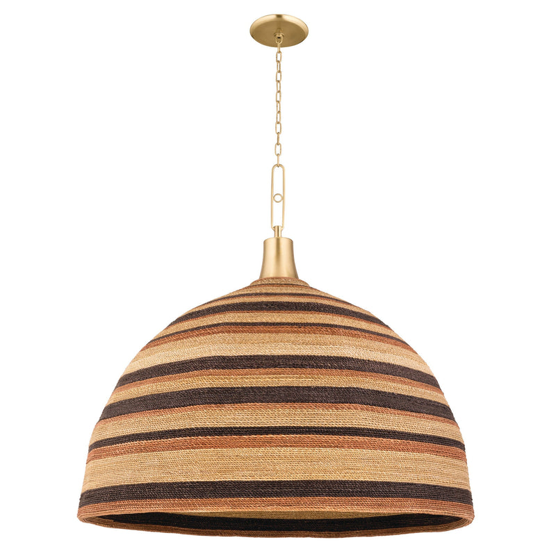 Lighting - Chandelier Lido Beach 1 Light Pendant // Aged Brass // Large 