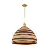 Lighting - Chandelier Lido Beach 1 Light Pendant // Aged Brass // Medium 