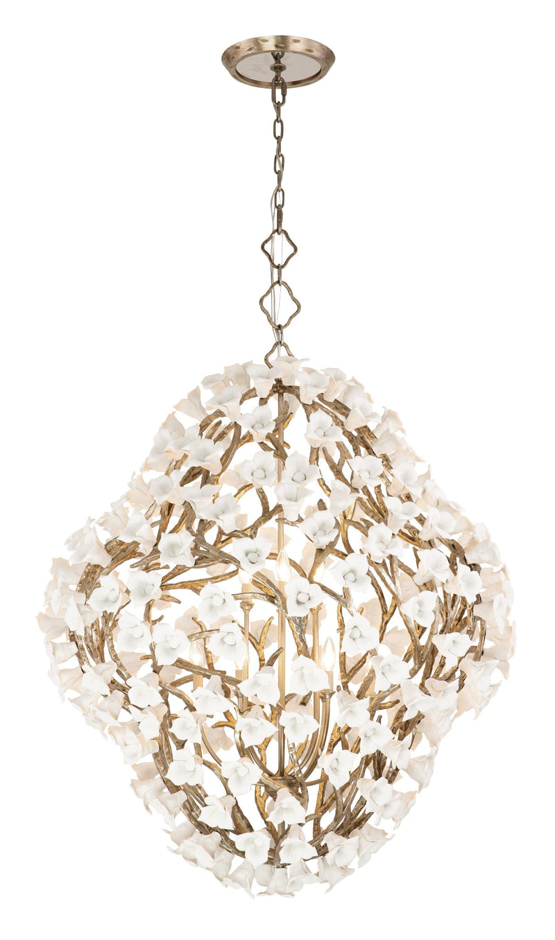 Lighting - Chandelier Lily 2 Light Pendant // Enchanted Silver Leaf 